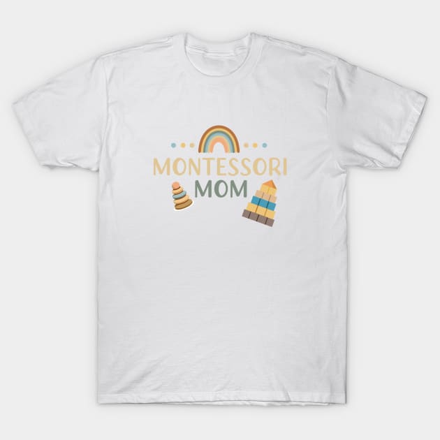 Montessori Bliss: Beige Mom Collection T-Shirt by carolsalazar